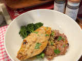 Creamy Truffle Cacio e Pepe Chicken with Crispy Smashed Potatoes
