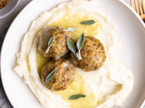 Chicken & Sage Meatballs in a White Wine Butter Sauce