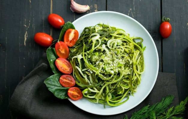 Pasta with Zucchini and Pesto