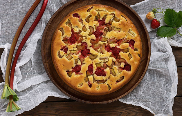 Scandinavian Rhubarb Cake