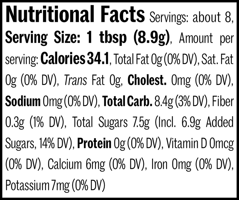 Chai Spices Flatpack, 2.5oz. Nutrition Label