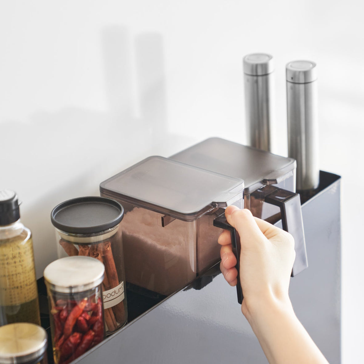 Yamazaki Home Two-Tier Sliding Drawer Rack - Steel