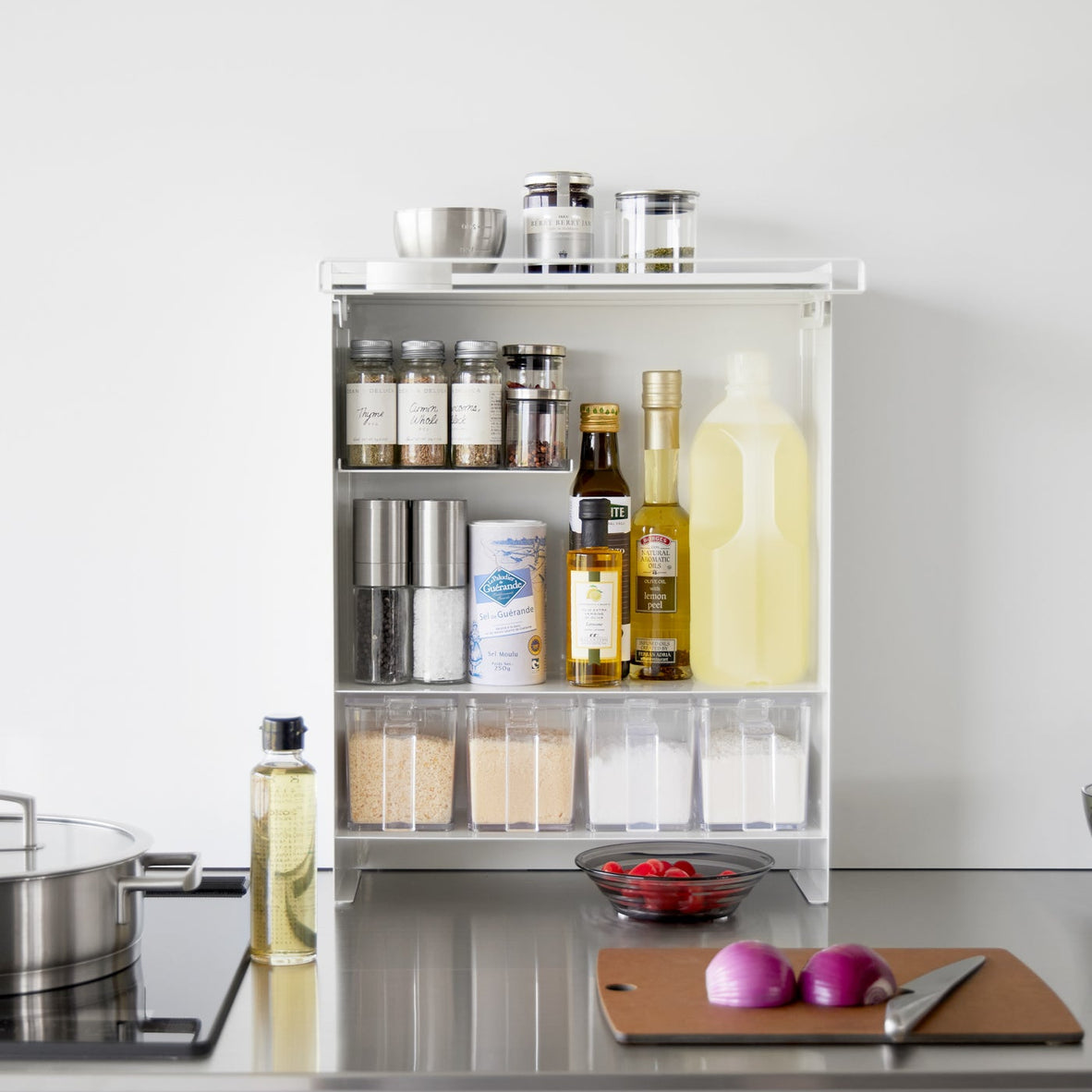 Yamazaki Home Concealable Spice Rack - Steel