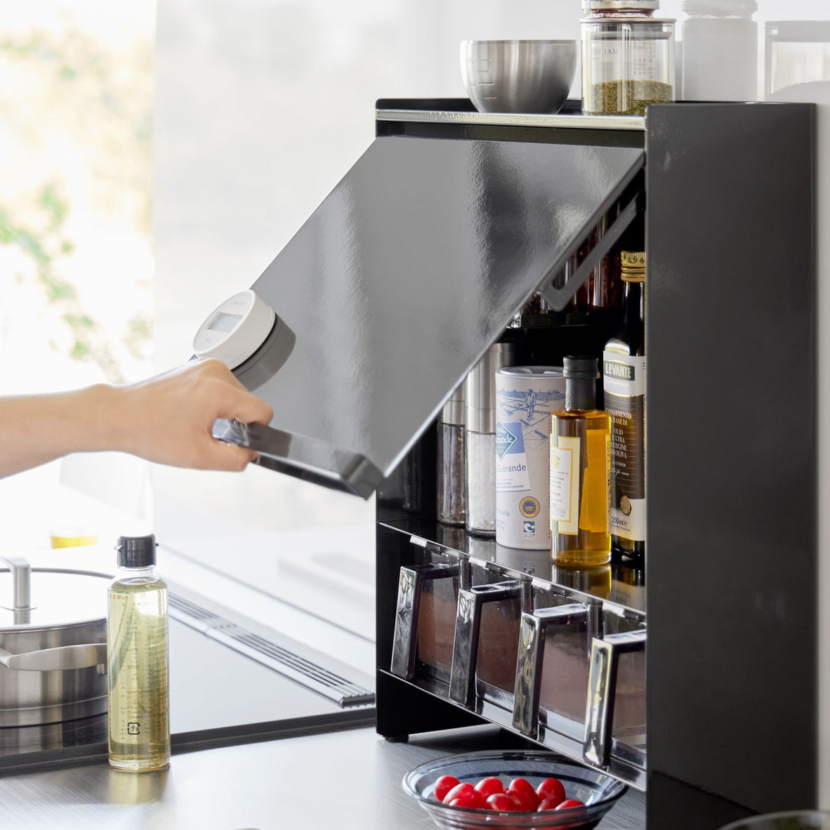 Yamazaki Home Concealable Spice Rack - Steel