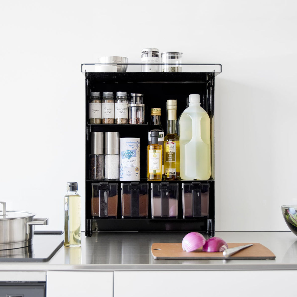 Yamazaki Home Concealable Spice Rack - Steel