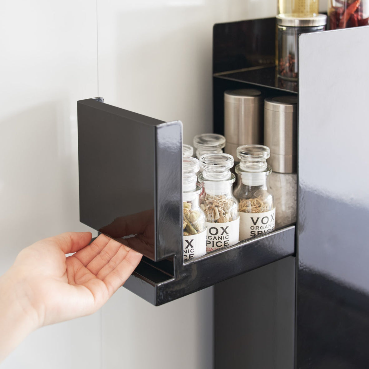 Yamazaki Home Two-Tier Sliding Drawer Rack - Steel
