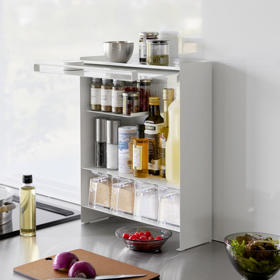 Yamazaki Home Concealable Spice Rack - Steel