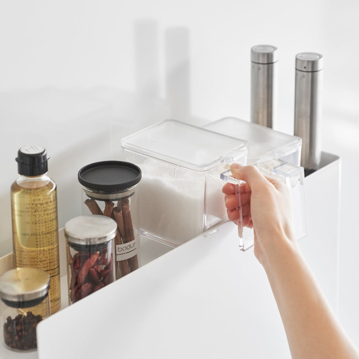 Yamazaki Home Two-Tier Sliding Drawer Rack - Steel