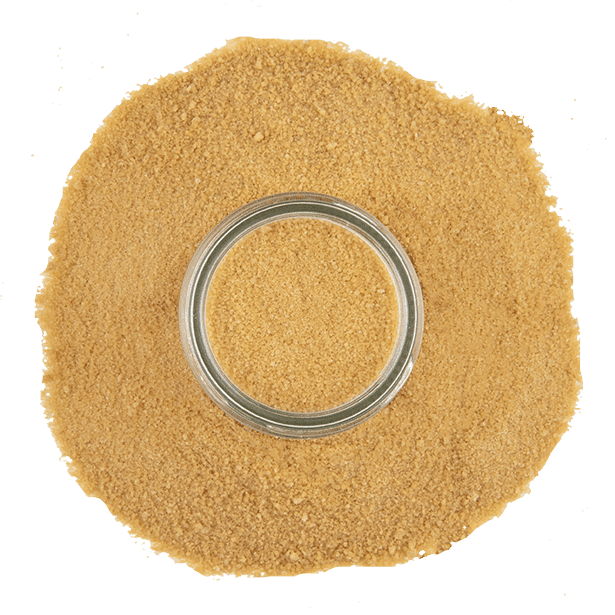 overhead view of maple sugar