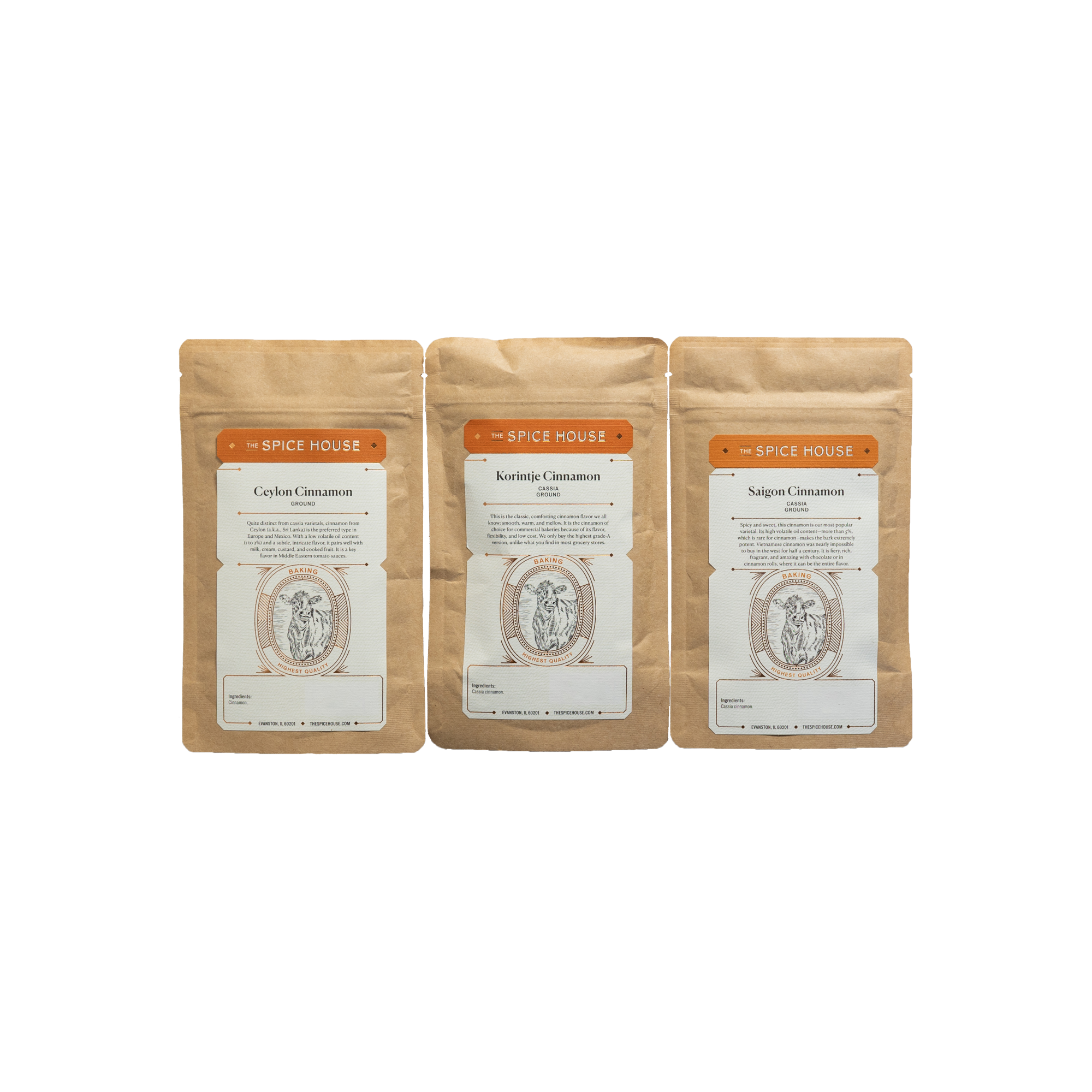 Spice House Cinnamon Variety Flatpacks